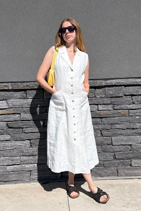 Buttoned Shirt Dress