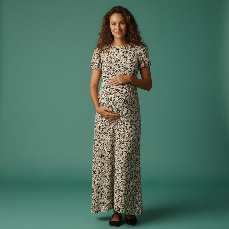 Crew Neck Retro Dress