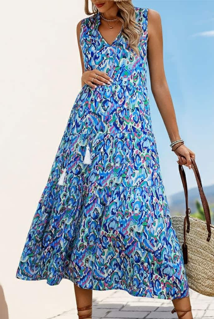 Floral Print Maternity Dress