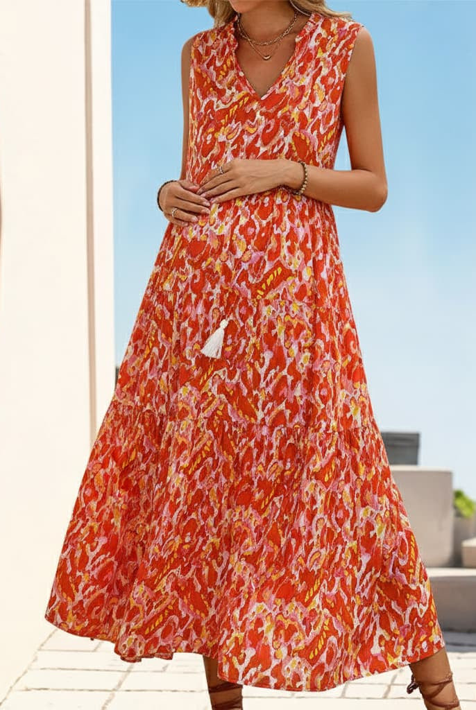 Floral Print Maternity Dress