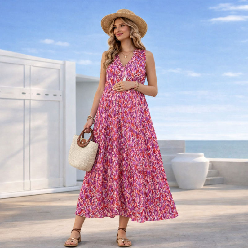 Floral Print Maternity Dress