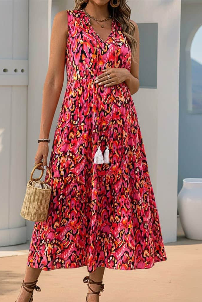 Floral Print Maternity Dress