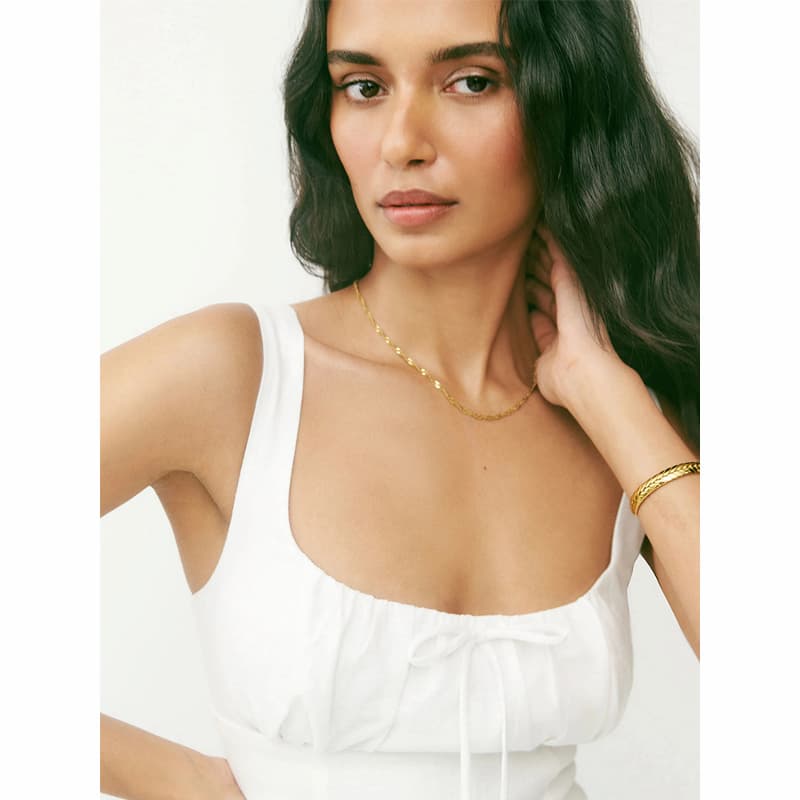 French Style Front Tie Dress