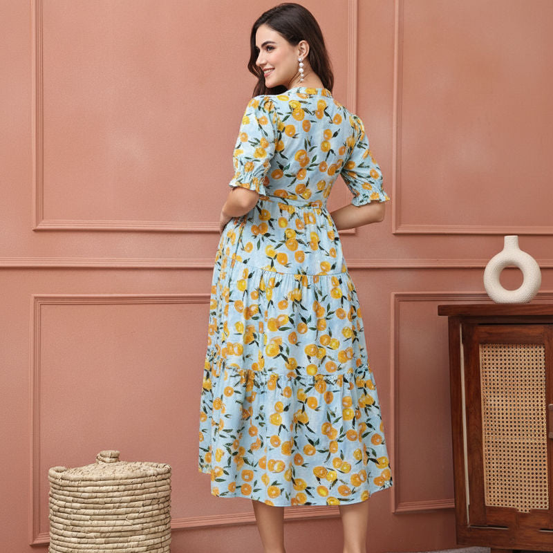 Lemon Print Dress