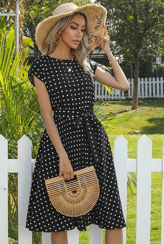 The Maternity Polka Dress