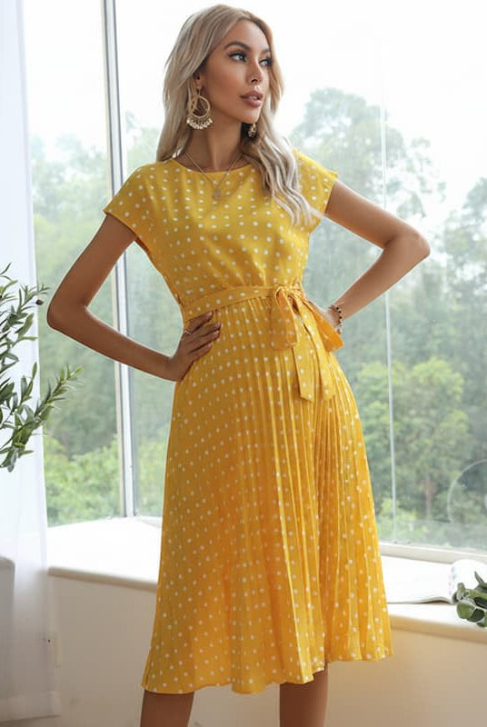 The Maternity Polka Dress