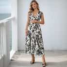 Black and Floral Dress