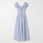 Blue Striped French Dress