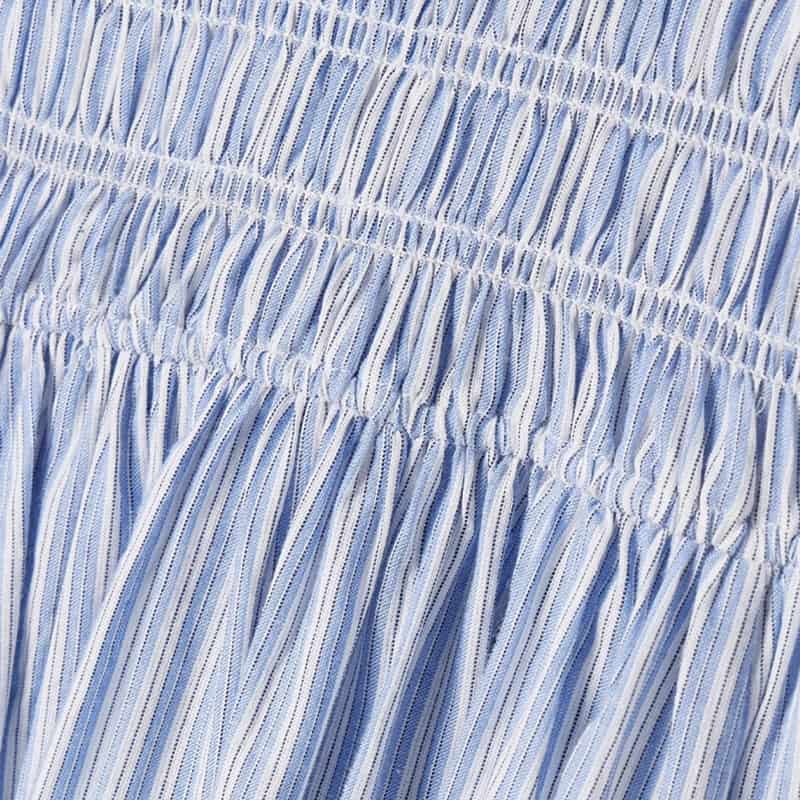 Blue Striped French Dress