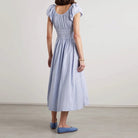 Blue Striped French Dress