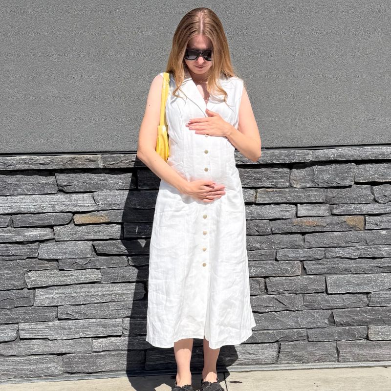 Buttoned Shirt Dress