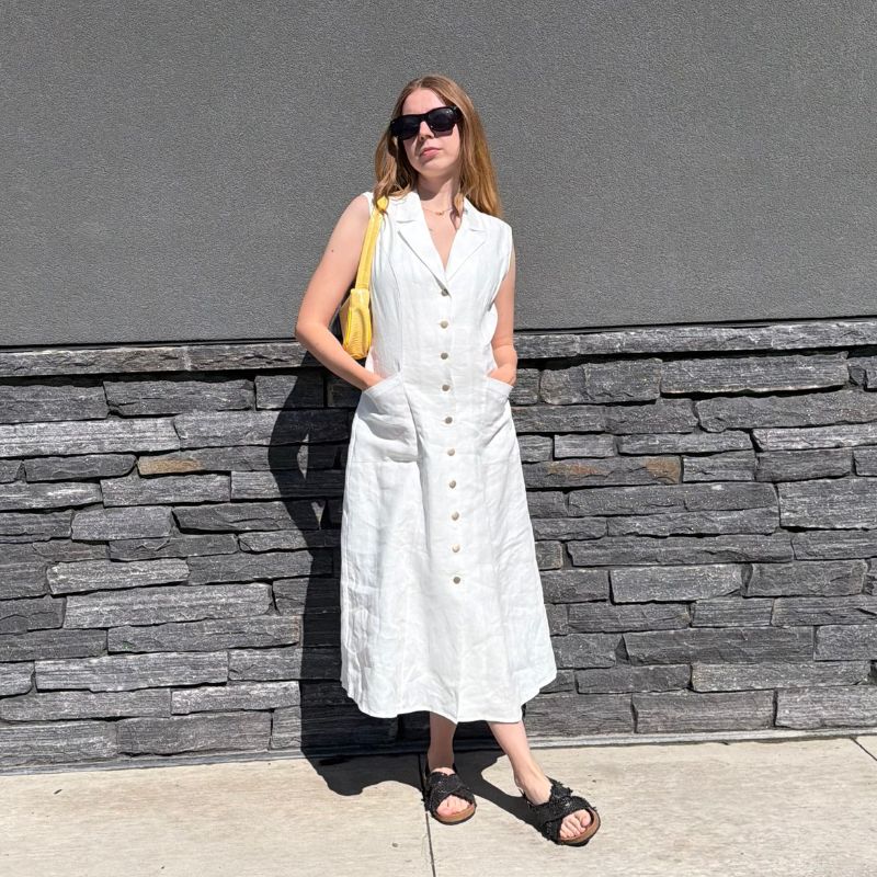 Buttoned Shirt Dress