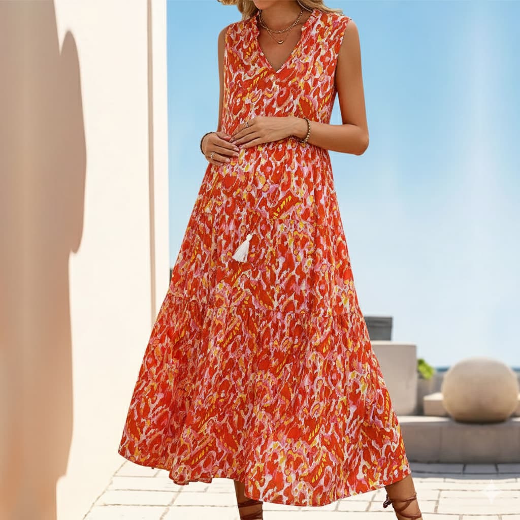 Floral Print Maternity Dress