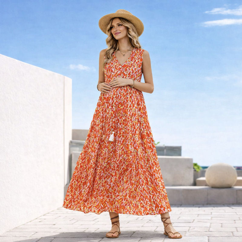 Floral Print Maternity Dress