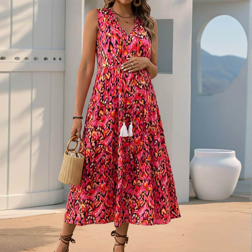 Floral Print Maternity Dress