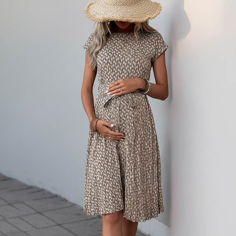 Lets Twirl Maternity Dress