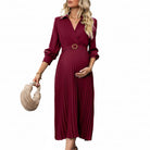 Pleated Pregnancy Dress