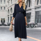 Pleated Pregnancy Dress