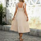 Shoulder Tie Maternity Dress