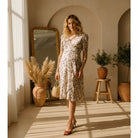 Side Wrap Floral Dress