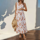 Tiered Floral Pregnancy Dress