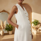 Buttoned Shirt Dress