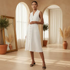 Buttoned Shirt Dress