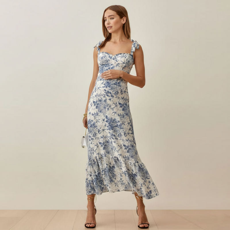 Ruffled Bottom Floral Dress