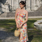 Side Slit Shoulder Tie Dress