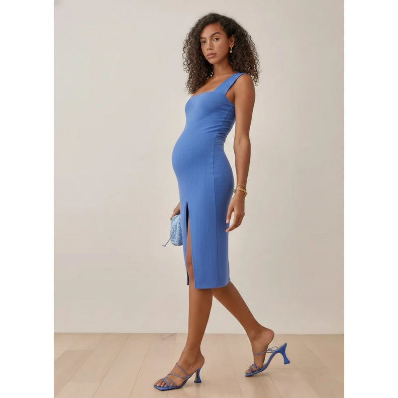 Square Neck Fitted Dress