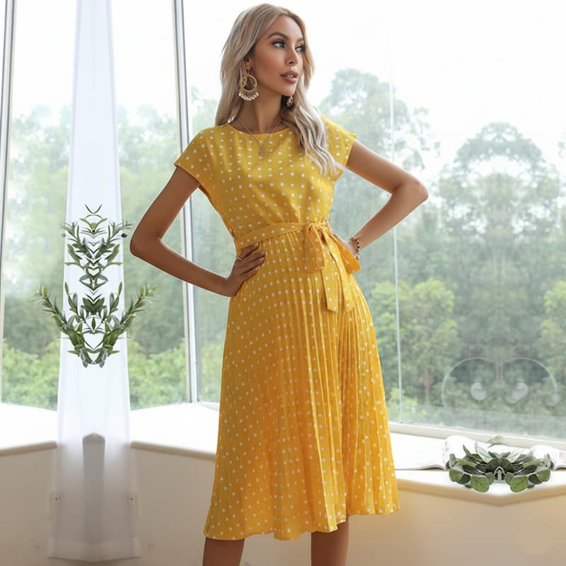 The Maternity Polka Dress